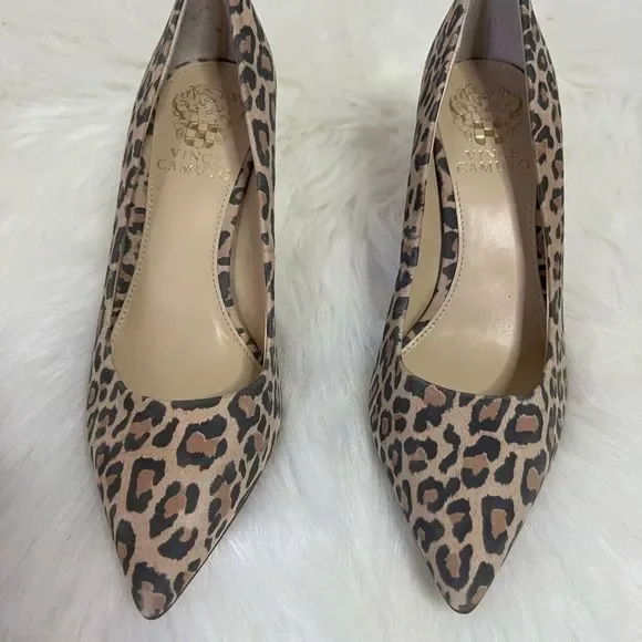Vince Camuto Leopard High Heels Size 7 - Picture 2 of 9